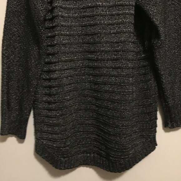 Calvin Klein Jeans Charcoal Metallic Knit Shaker Sweater - Picture 7 of 16